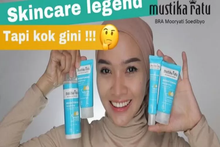 Review skincare dari Mustika Ratu Brightening Bengkoang Series. (Tangkapan layar Youtube iifa latifah)