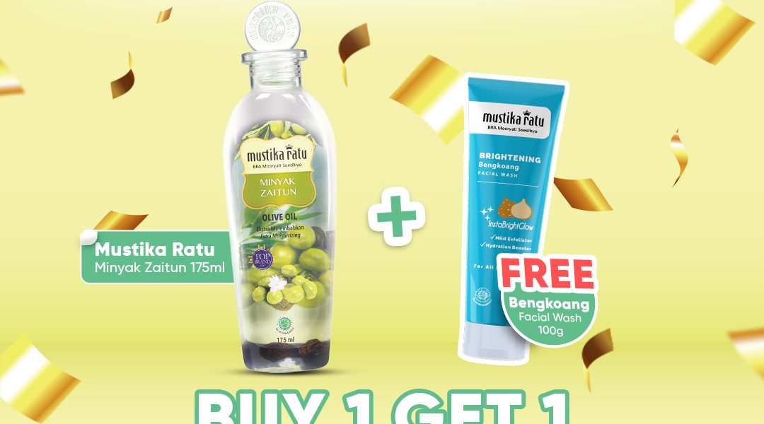 Promo Spesial Akhir Tahun Beli Minyak Zaitun Mustika Ratu, Gratis Bengkoang Face Wash