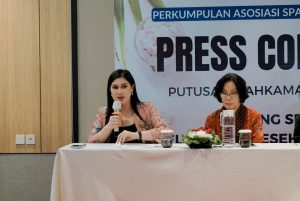 Kusuma Ida Anjani dalam press conference menanggap Putusan MK tentang Spa