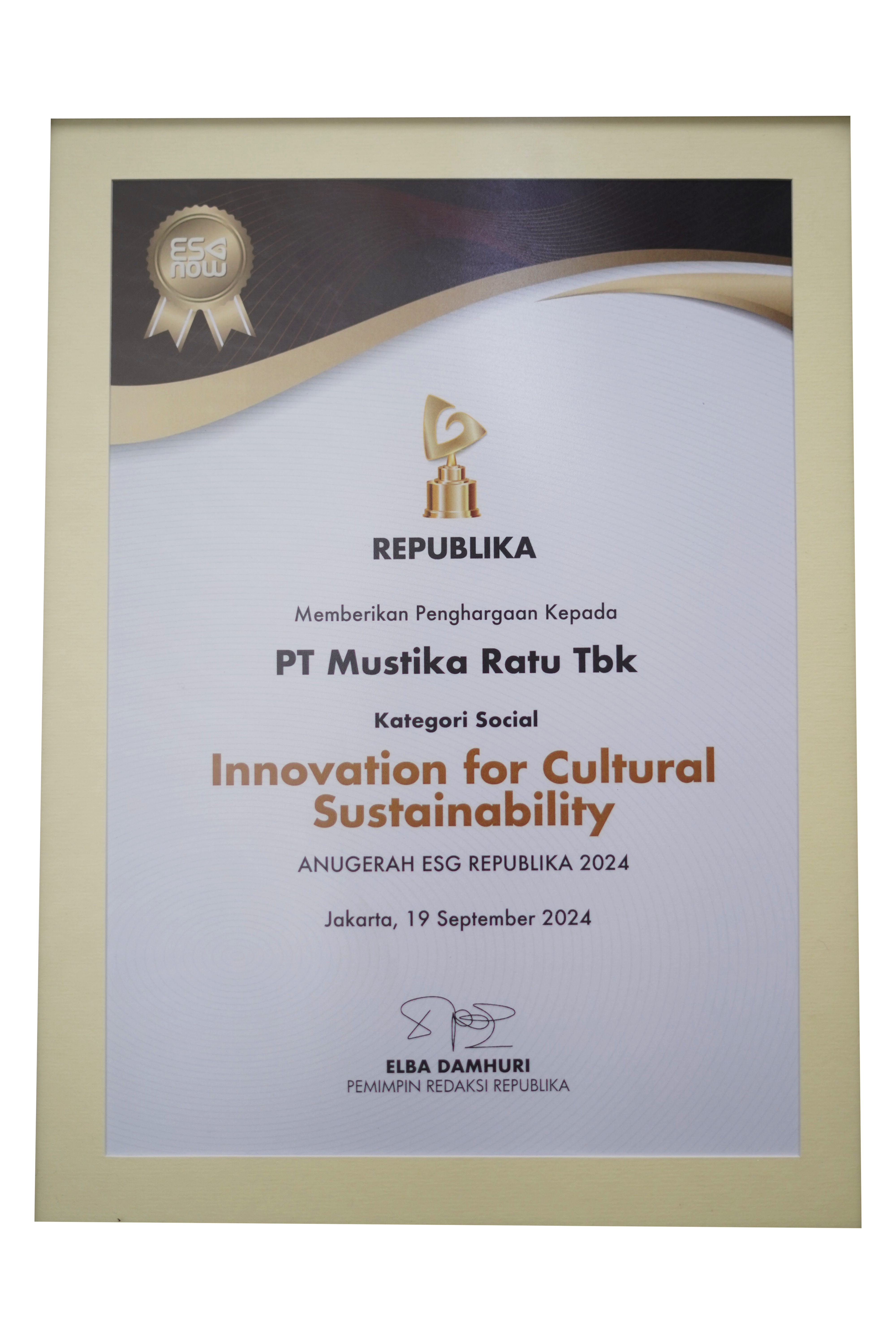Innovation for Cultural Sustainability,